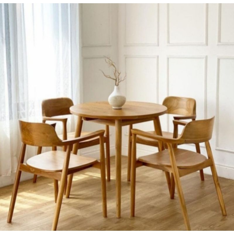 MEJA MAKAN RETRO JATI JATI MEJA MAKAN JATI SOLID MEJA MAKAN JATI JEPAR