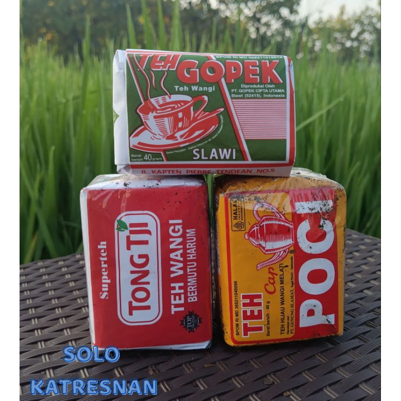 

Teh Racik Tubruk khas Solo, Paket 3 varian (Tongtji Merah, Gopek, Poci)