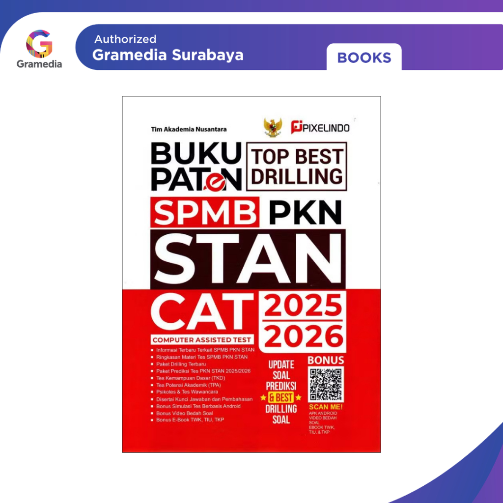 Gramedia Surabaya - Buku Paten SPMB PKN STAN CAT 2025/2026