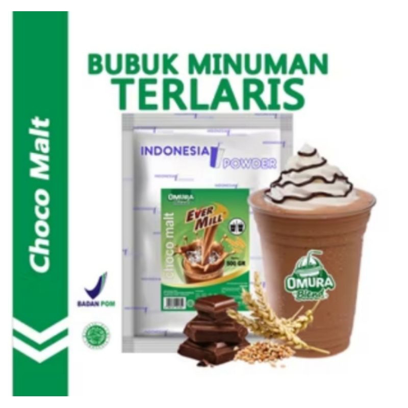 

Omura choco malt/minuman bubuk/minuman boba