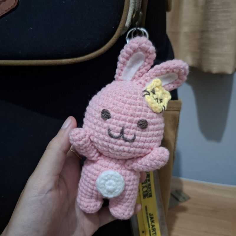 Crochet NCT Dream Pinkki Doll Keyring