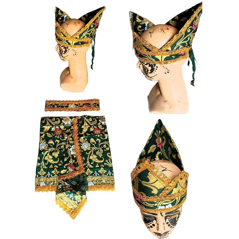 LPSI shop - Dodot silat - sembong silat motif bunga bakung warna hijau