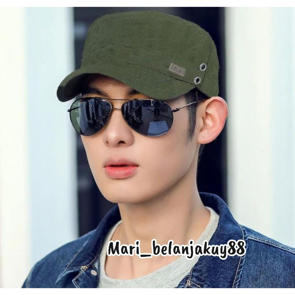 Topi Komando Pria Wanita Termurah/Topi Komando Pria Bordir HAY Keren