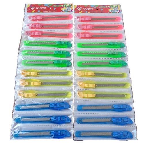 

1 Renteng Cutter Kecil YOEKER isi 12 Pcs