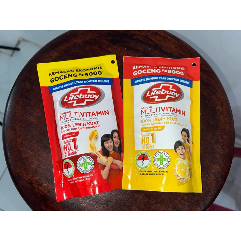 Sabun mandi lifebuoy refill 90ml cair sabun refill body wash multivitamin