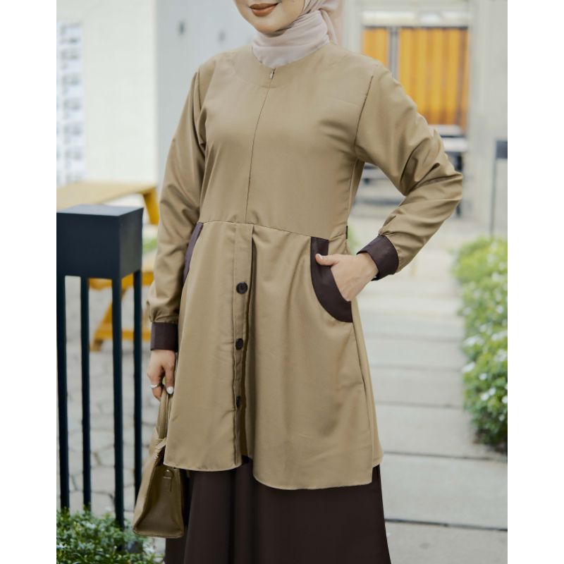 Gamis Seragam Pramuka Two Piece Kaya Stelan