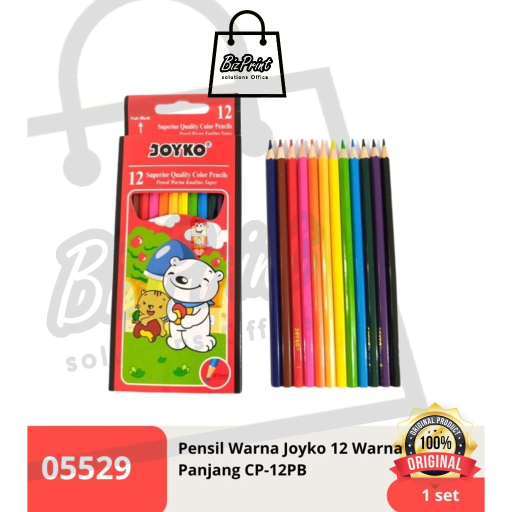 

1 set Pensil Warna / Color Pencil Joyko Panjang 12 Warna CP-100