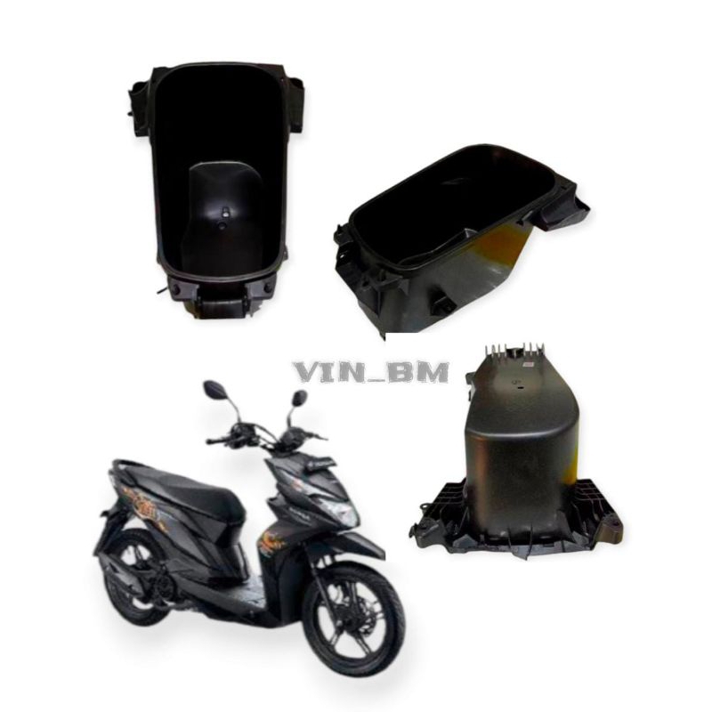 Jual Box Bagasi Motor / Box Penyimpanan Jok Bawah Helm Motor Honda Beat New Esp Eco Beat Street Tahu
