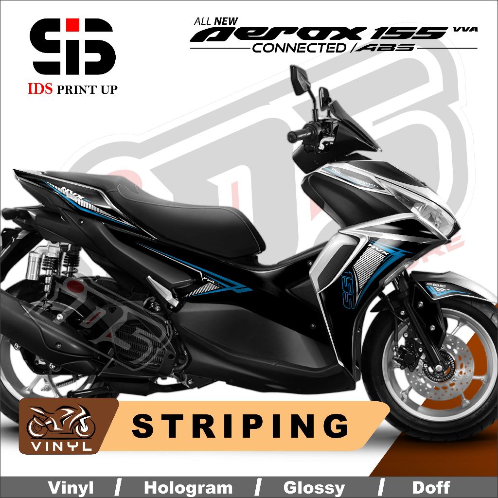 Stiker Aerox 155 keren Stiker Motor Aerox Striping Aerox 155 Conected 2022 NVX