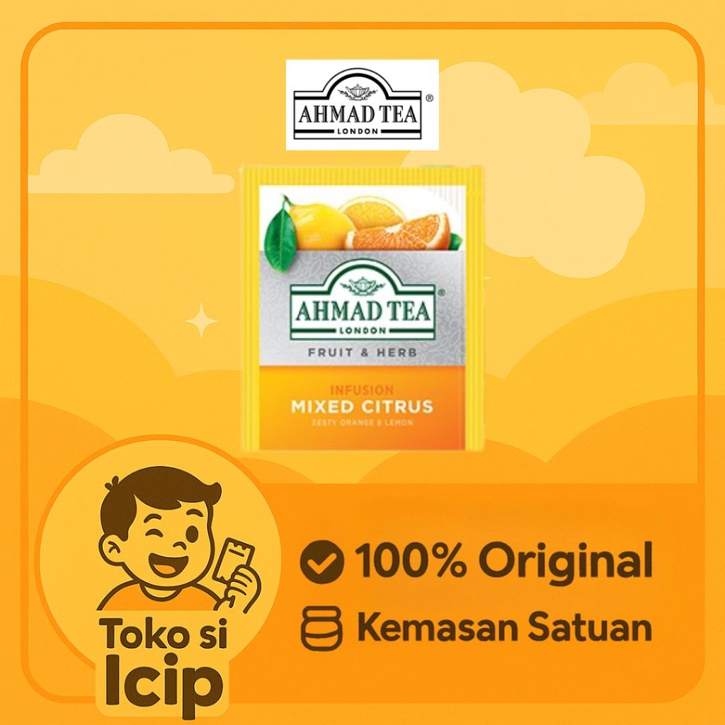

[Sachet] Ahmad Tea Infusion Mixed Citrus 100% Natural Eceran Original