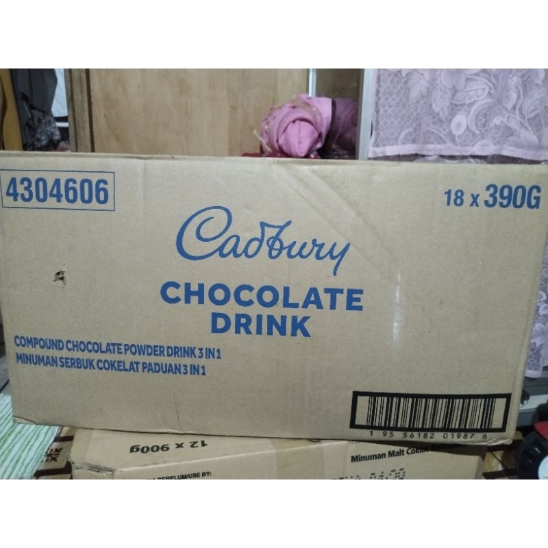 

Cadbury sachet chocolate drink 1 dus (18pack x 390g)