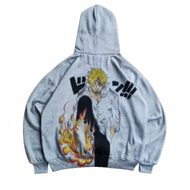 Hoodie Boxy Handpainting Vinsmoke Sanji
