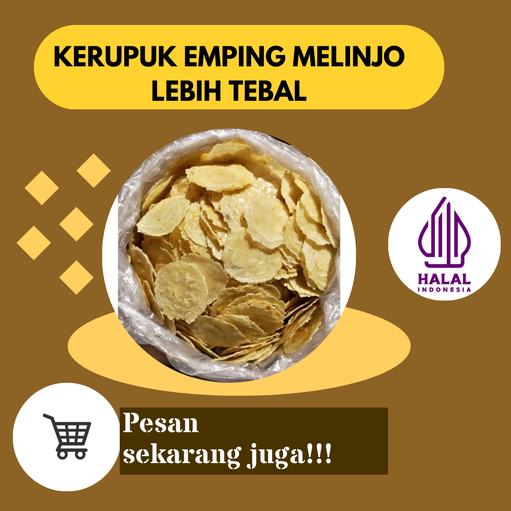 

Kerupuk emping melinjo tebal Kripik emping mlinjo