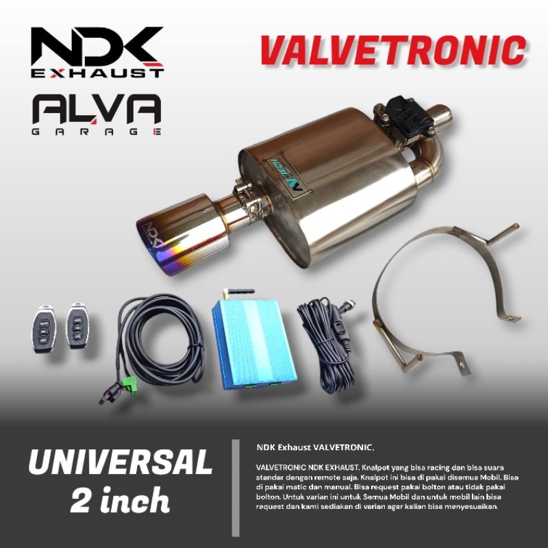 Valvetronic NDK Exhaust Knalpot Racing Standar NDK Valvetronic Knalpot Valvetronic NDK Bisa Buka Tut