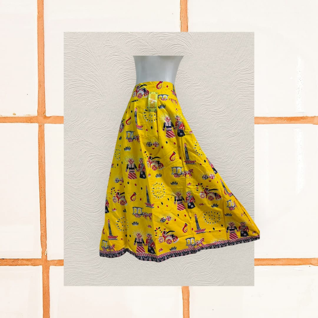 Rok PAYUNG Batik Betawi Full Karet / Rok Batik Betawi / Rok A