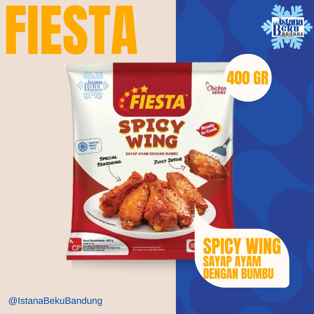 

Fiesta Spicy Wing / Sayap ayap rasa bumbu pedas 400gram