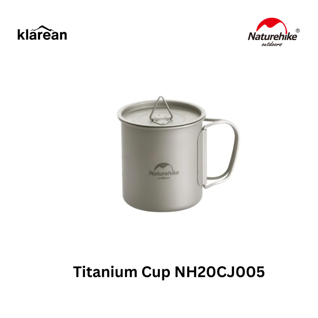 Naturehike Titanium Cup NH20CJ005 Gelas Mug Lipat Ultralight Camping