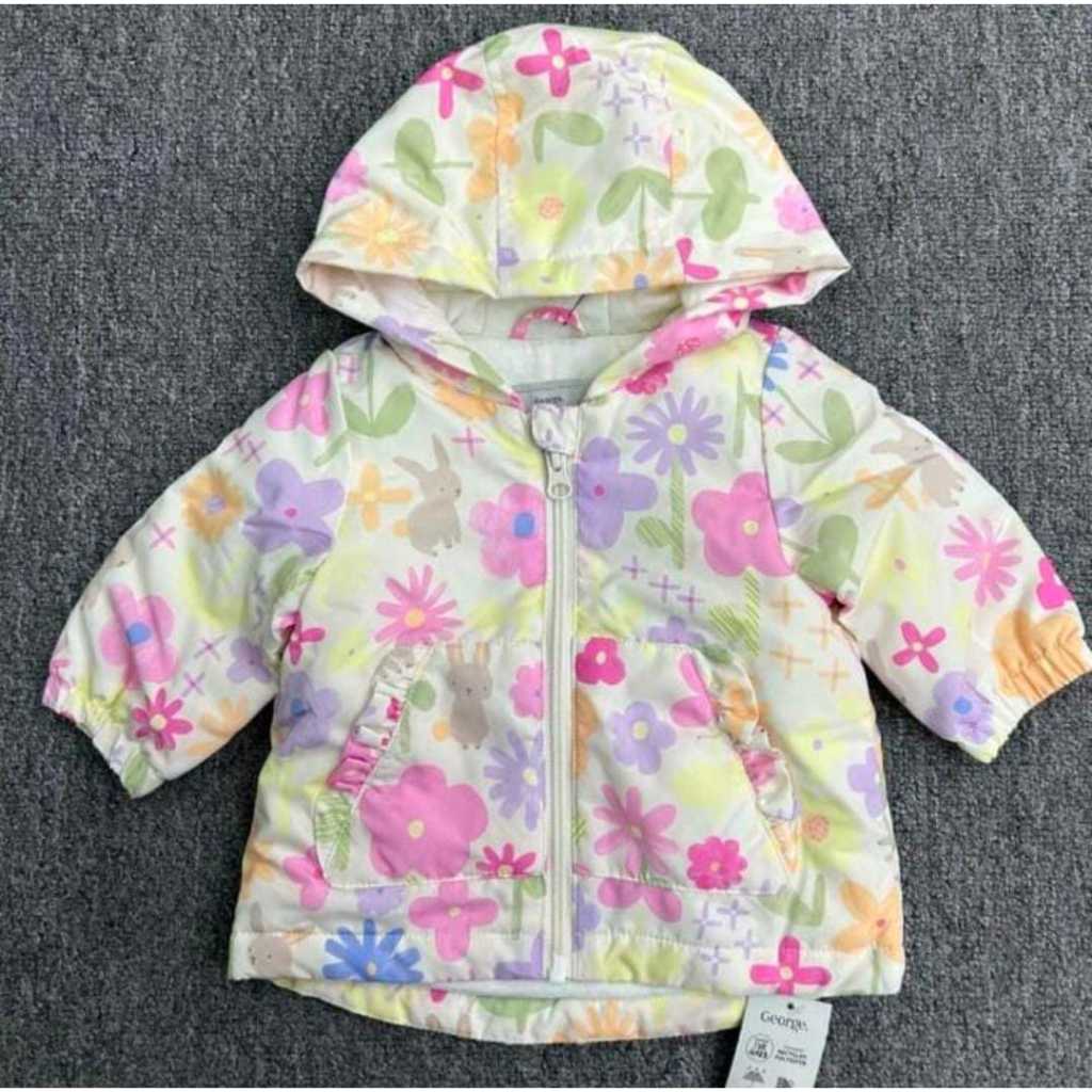 Jaket Motif Kelinci dan Bunga Brand George