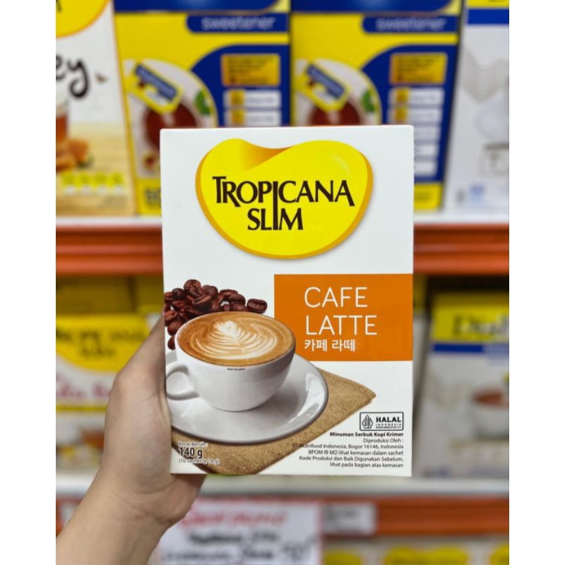 

Tropicana Slim Cafe Late (10 sch) - kopi bebas gula