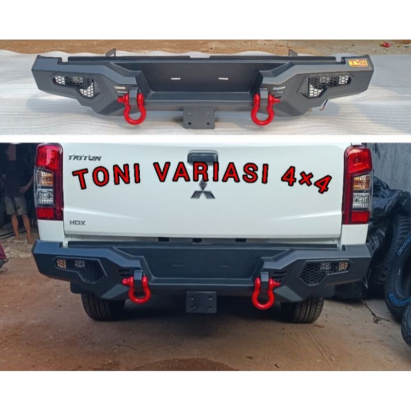 Bemper Bumper Belakang Triton 2020-2023 Model ARMANDO