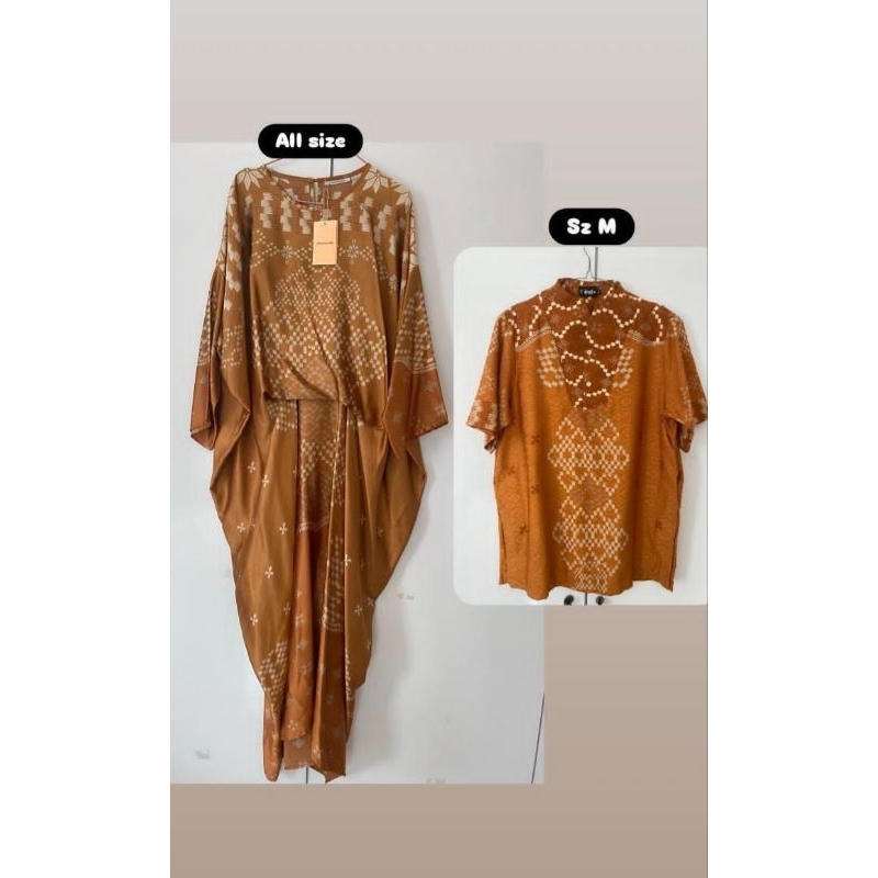 kaftan dan Hata koko RiaMiranda preloved (All in) vvgc satu kali pakai
