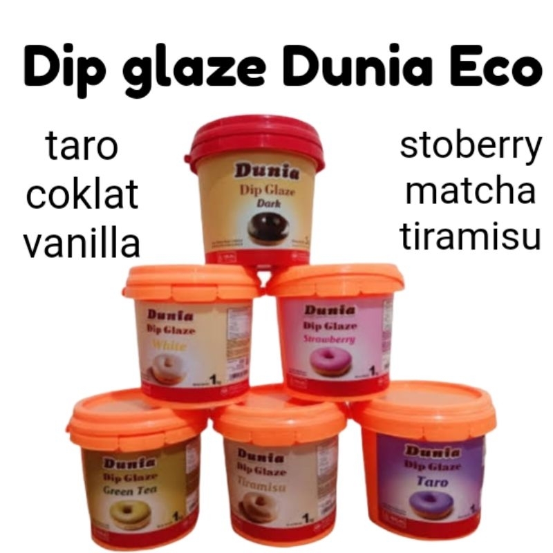 

DIP GLAZE DUNIA ECO 6 Varian SELAI OLESAN TOPPING