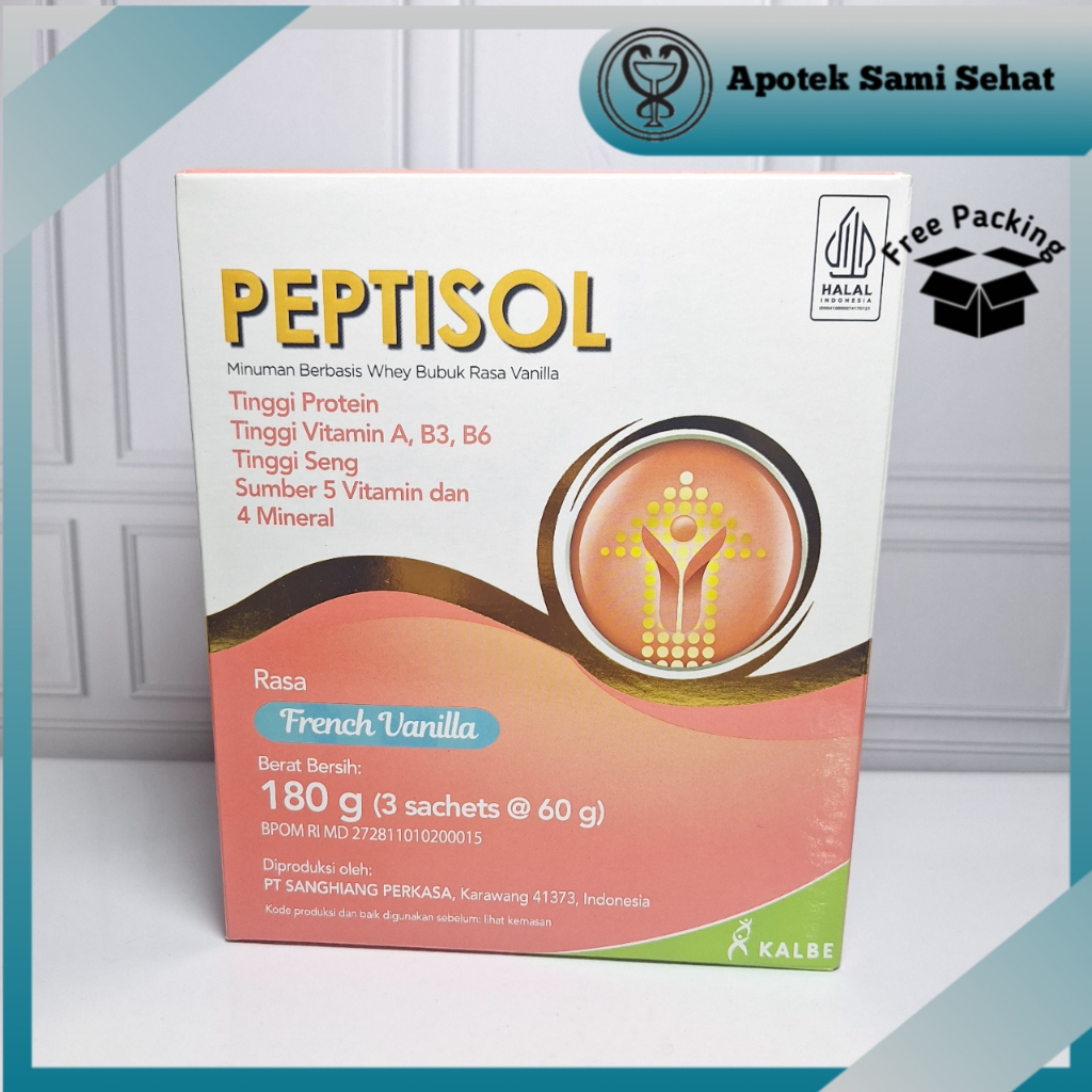 

1 BOX PEPTISOL RASA FRENCH VANILLA 180 G ISI 3 SASCHETS