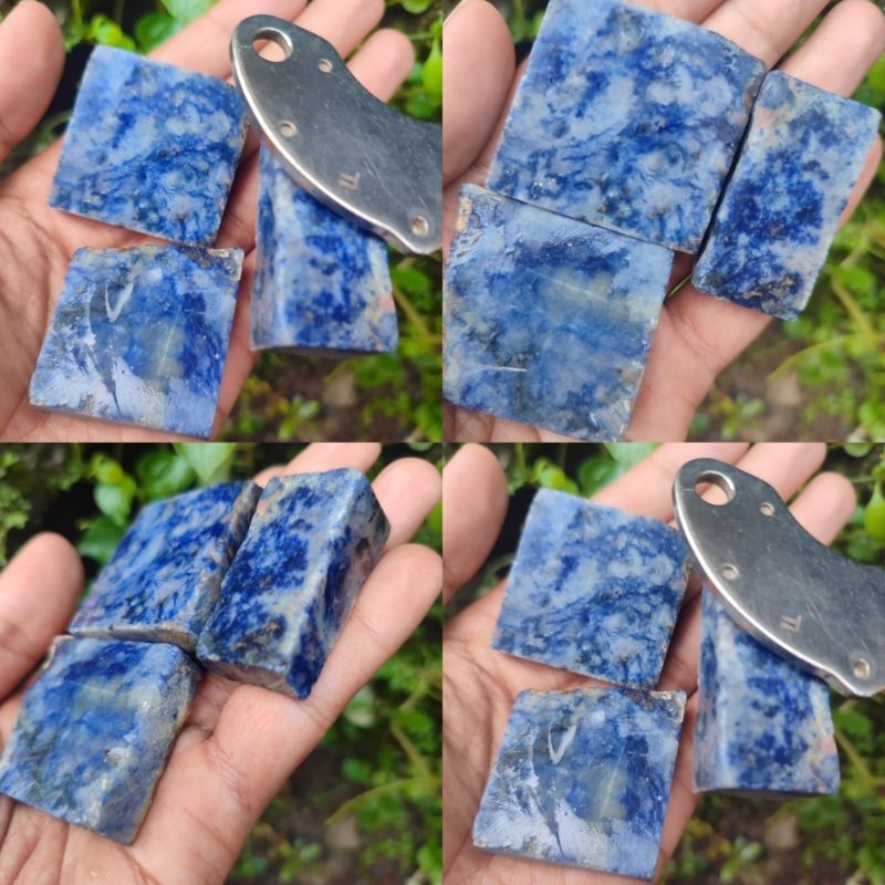 Badar besi biru/Batu badar besi nempel magnet/Blue sodaliet super