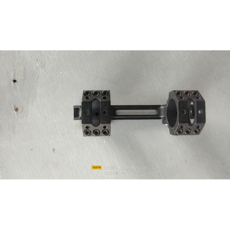 mounting telescope/teleskop/teleskope/telescop one piece rail 11 bisa untuk od 25 dan 30
