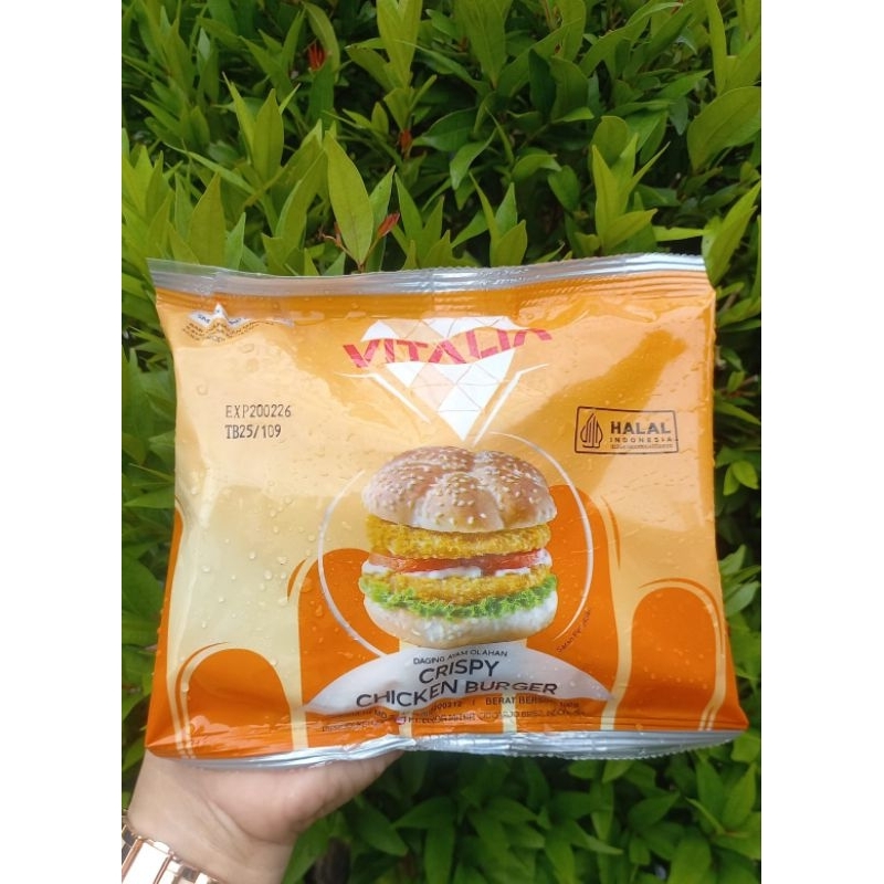 

Vitalia Crispy Chicken Burger 300 gr (isi 5 )