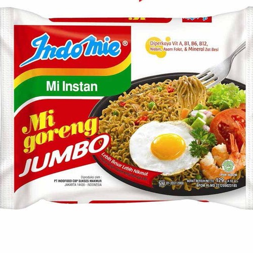 

Indomie Mie Goreng Jumbo Spesial 129g – Porsi Besar, Rasa Mantap
