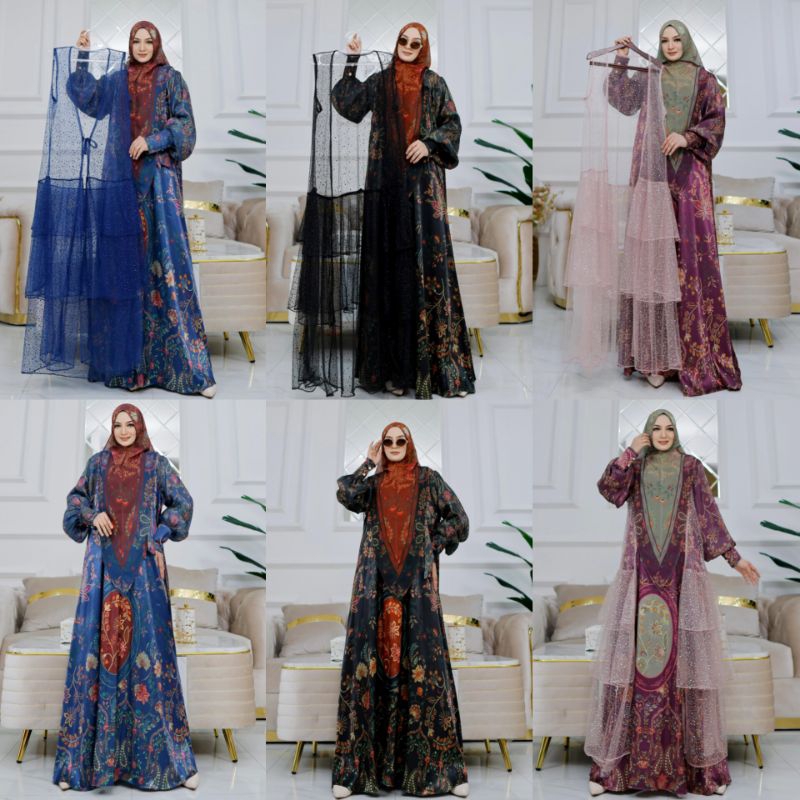 HAIFA DRESS GAMIS OUTER SERIES BY EAVA YODIZEIN SYAR'I