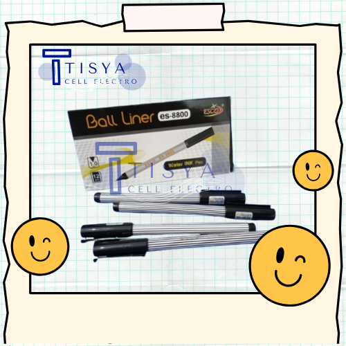 

Pulpen ESCO Ball Liner ES-8800 Tinta Hitam 1.00 mm
