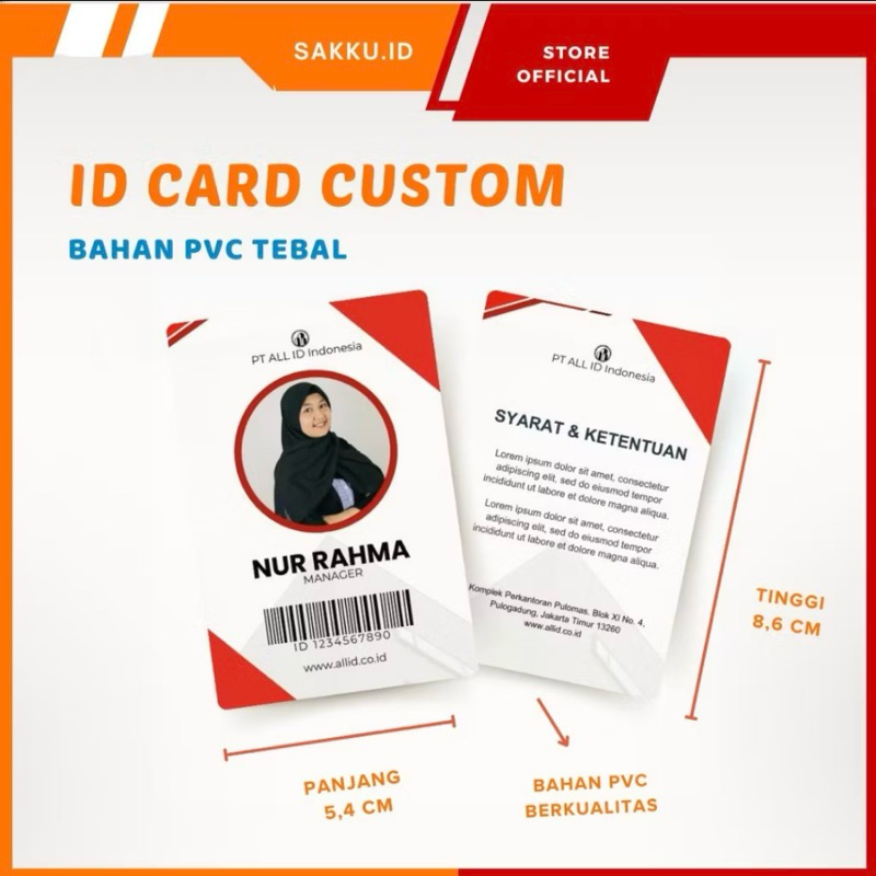 

ID Card PVC Berkualitas - Id Card untuk kantor dan komunitas murah cepat bagus