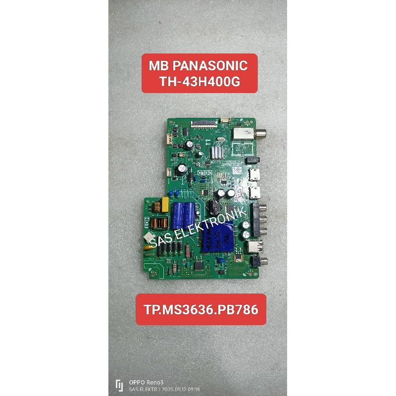 MB BOARD MOTHERBOARD MAINBOARD MESIN TV LED PANASONIC 43 INCH TH-43H400G TH-43H400 G