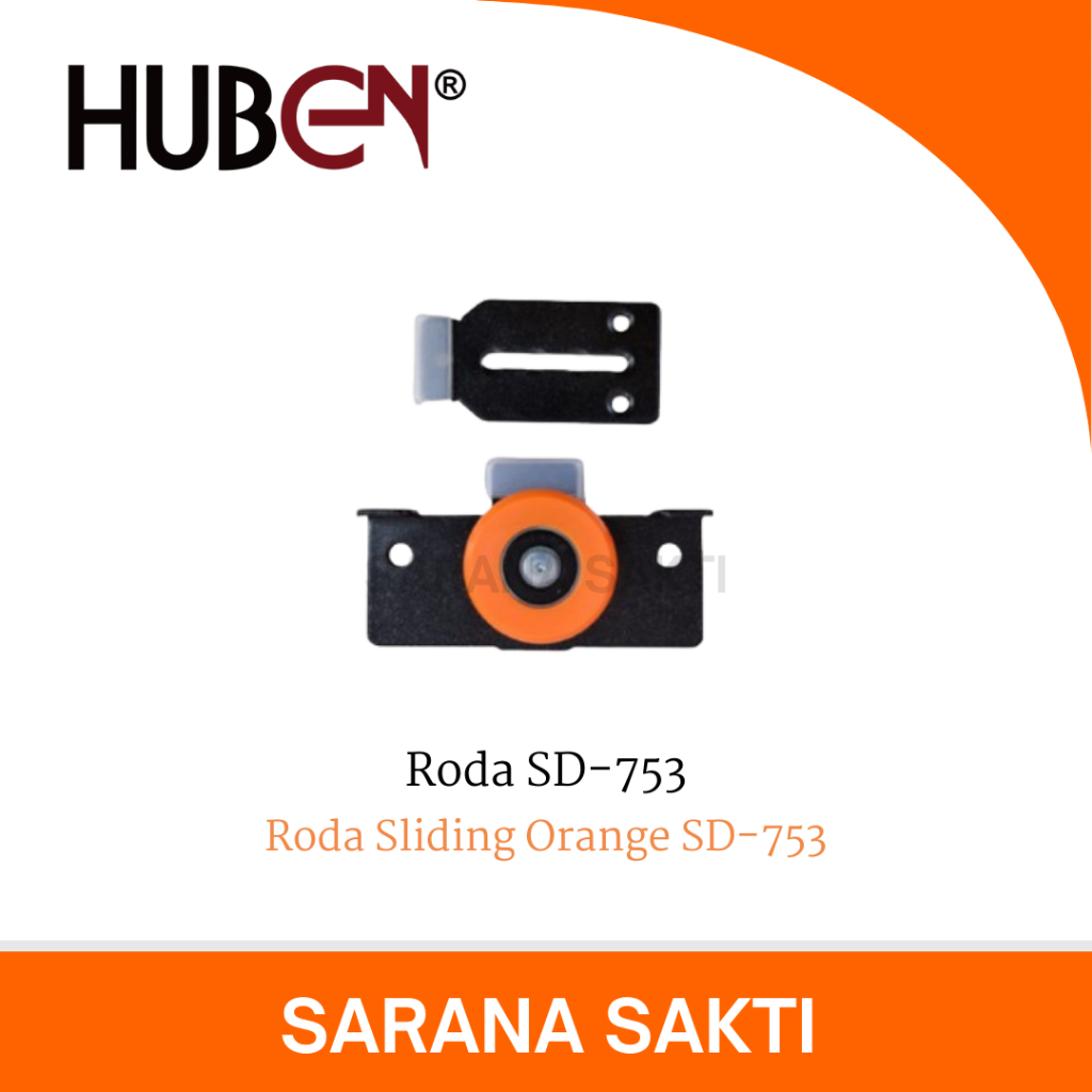 Roda Sliding Orange SD-753 HUBEN | Roda Pintu Lemari Geser Sliding Door  SD 753