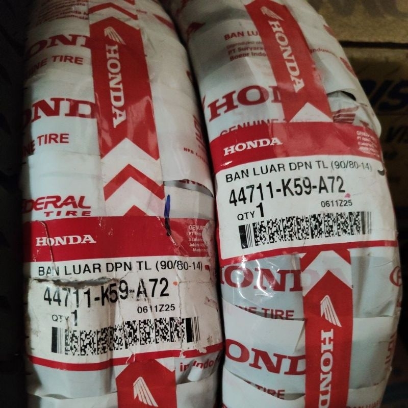 ban luar AHM 90/80-14 k59a72 bl federal vario150 depan tubles