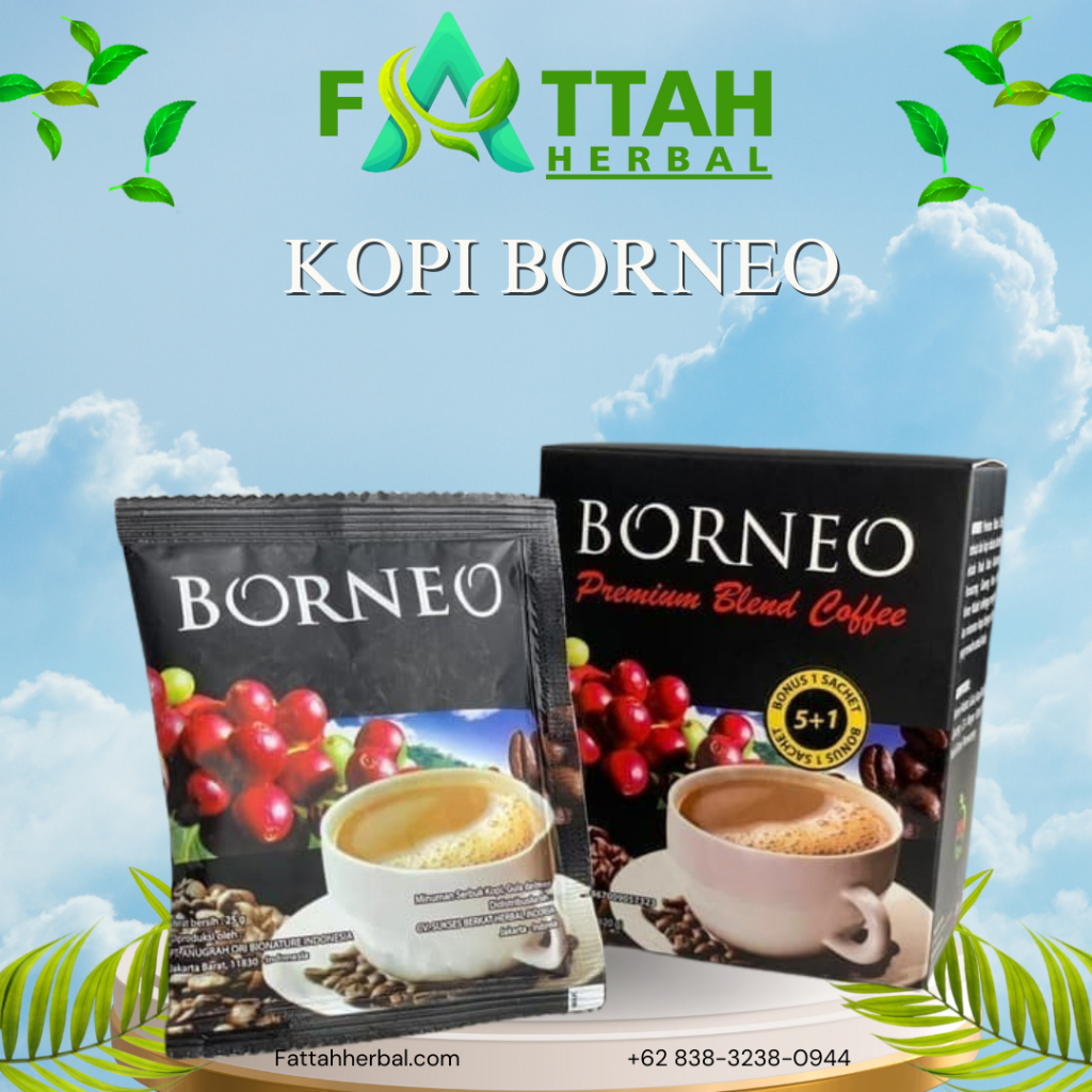 

Kopi Borneo Kopi Herbal Stamina 5 x 25 gr / sachet original kopi sehat kopi energi..