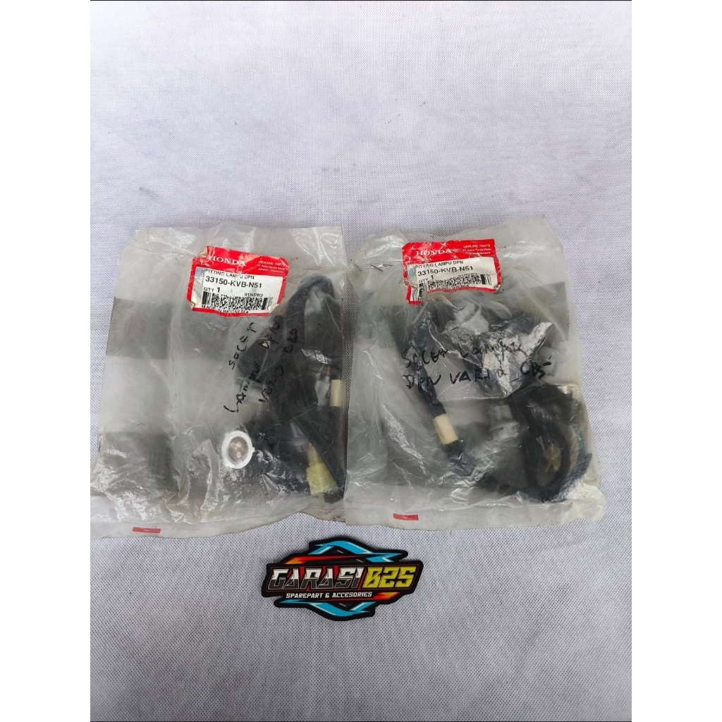 33150-KVB-N51 Socket Headlight Pitting Lampu Depan Honda Vario 110 Techno Karbu Original AHM