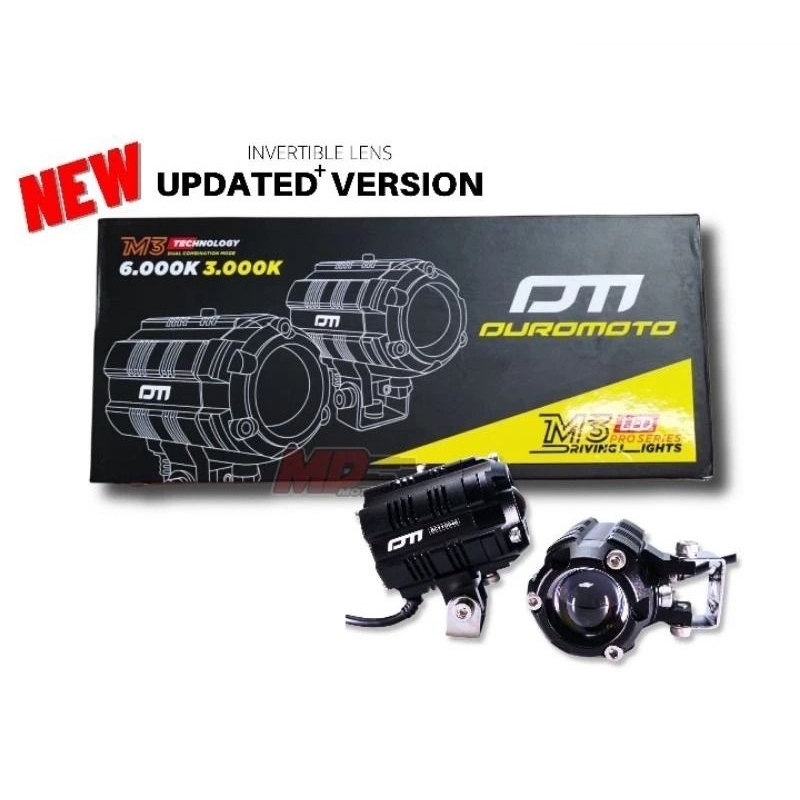 DuroMoto M3 / Led Mini Proyektor Laser / Lampu Motor Mobil