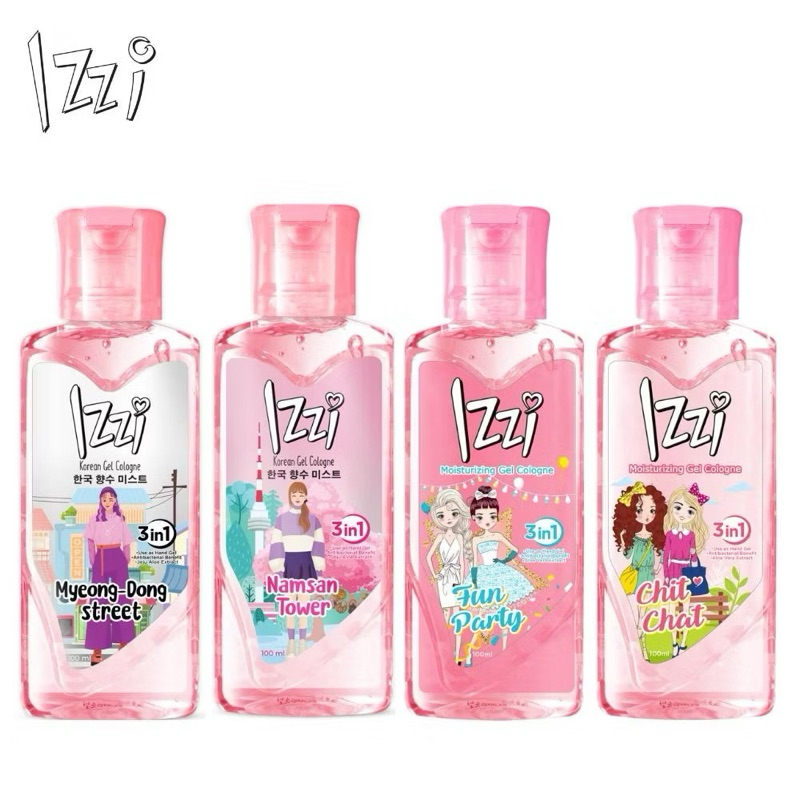 Izzi Moisturizing Gel Cologne 100mL | Izzi Parfum Gel Party Fun |BISA INSTAN|DIKIRIM DARI CIMAHI