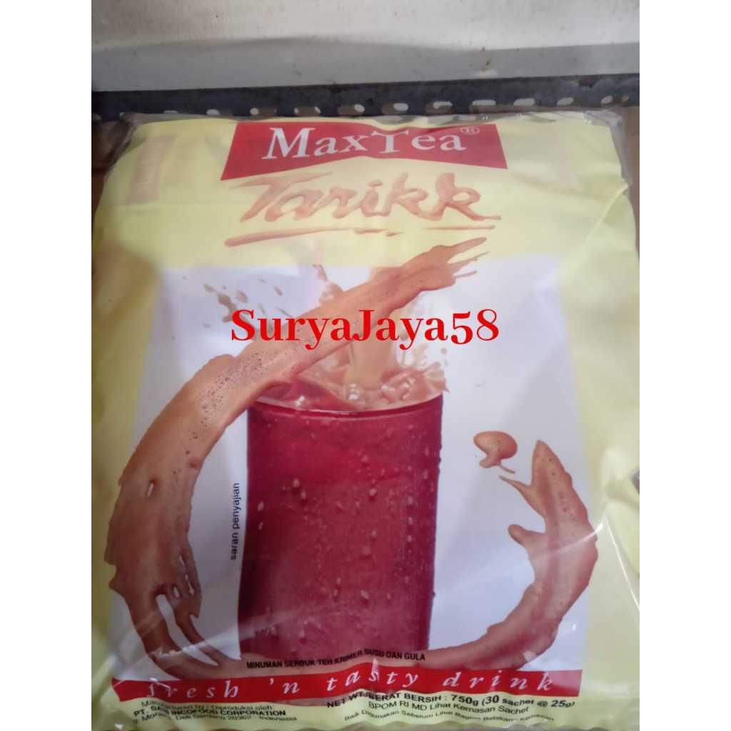 

MAX TEA TEH TARIK 25gr |Max tea tarik (30sachet @25g)