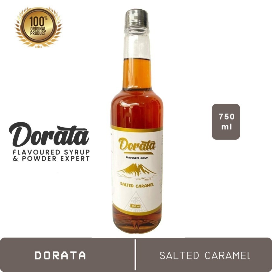 

DORATA SALTED CARAMEL SYRUP 750ML, CAMPURAN MINUMAN KAFE PREMIUM DLL