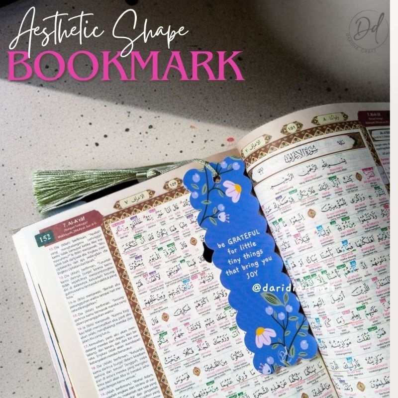

Pembatas Buku / Bookmark Aesthetic Shape