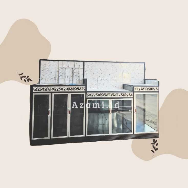 Rak piring dapur kompor wastafel cuci piring