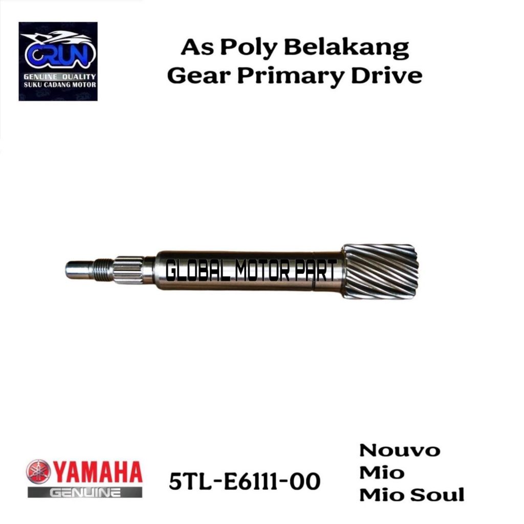 5LW-E6111-00 As Poly Pulley Gear Primary Drive Yamaha MIO MIO SOUL MIO NEW NOUVO Z