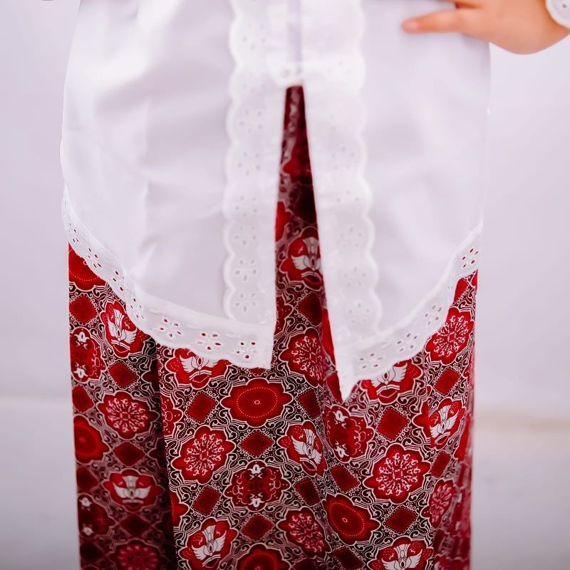 Setelan KEBAYA anak perempuan sekolah TK/SD/kebaya seragam sekolah/kebaya merah putih