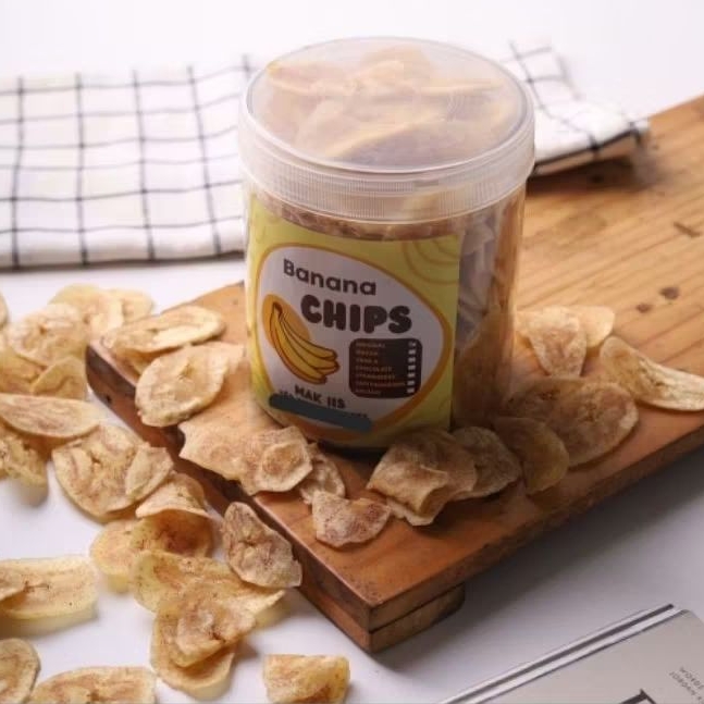 

KERIPIK PISANG / BANANA CHIPS MAK IIS RASA ORIGINAL ASIN 220g