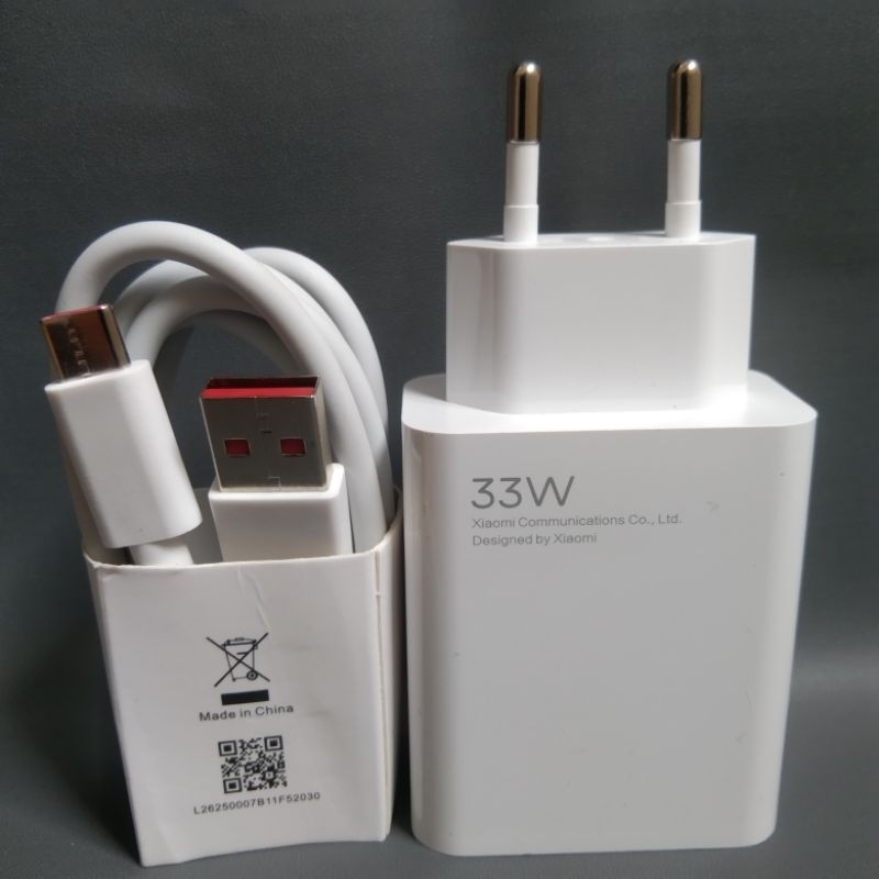 CHARGER XIAOMI REDMI TURBO ORIGINAL ASLI 100% 33 WATT ORI SUPER FAST CHARGING MICRO USB/TYPE C/TEPSI