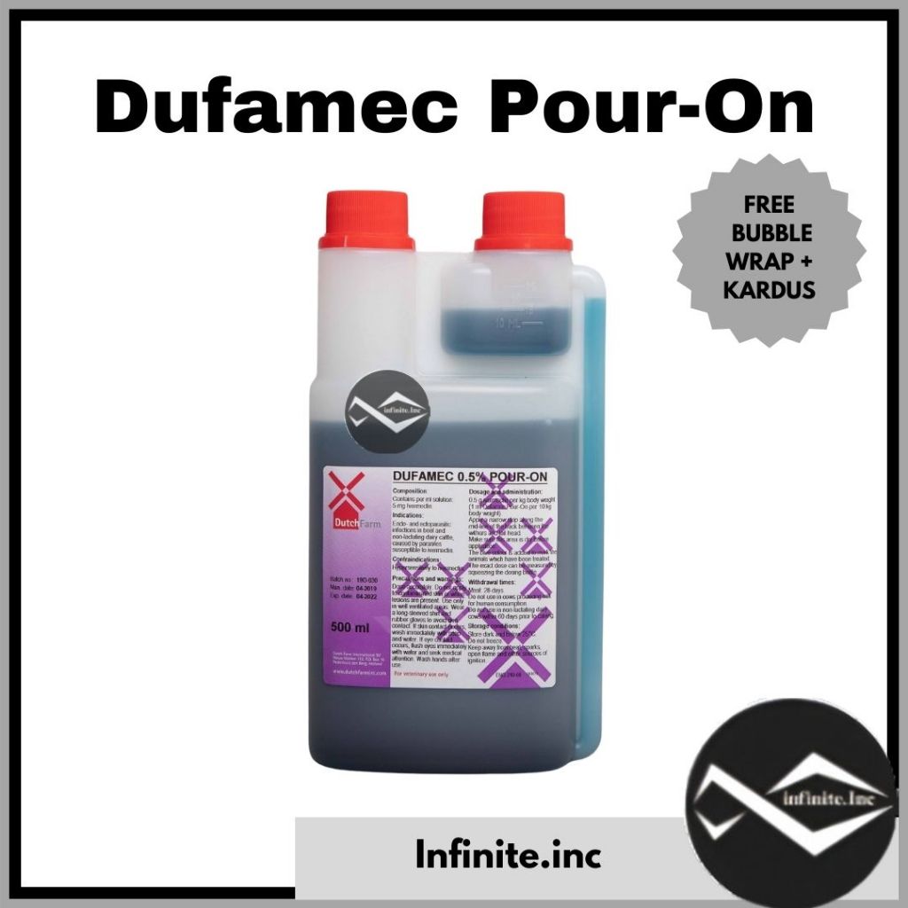 Dufamec Pour On 500 ml Obat Kutu Gudig Scabies 500ml
